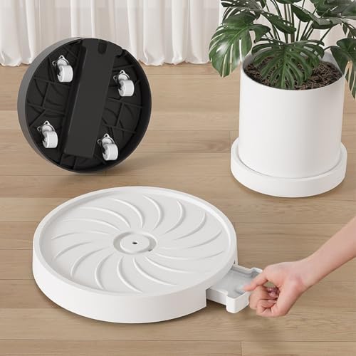 Sumsoctober Schwenkbare Rollen-Blumentopf-Tablett mit Drainage und Wasserspeicher – robuster, runder Blumentopf-Caddy mit Rädern für Mobilität im Innen- und Außenbereich – 29 cm Rollständer für große Sumsoctober Schwenkbare Rollen-Blumentopf-Tablett mit Drainage und Wasserspeicher – robuster, runder Blumentopf-Caddy mit Rädern für Mobilität im Innen- und Außenbereich – 29 cm Rollständer für große von Sumsoctober