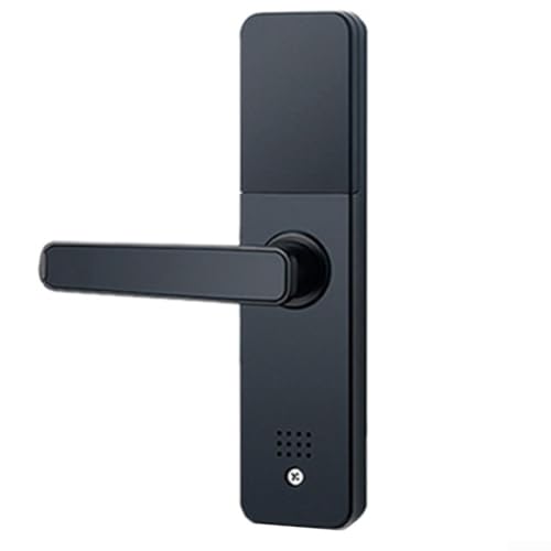 Sumsoctober Smart Home Elektronisches Fingerabdruck-Türschloss mit App-Steuerung, mehrere Methoden, Diebstahlsicherung, Backup-Zugang, Schwarz (Standardversion) von Sumsoctober