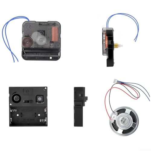 Sumsoctober Uhrwerk-Reparatur-Set mit Zeigern und Klingelfunktionen – 13 mm und 17 mm Schaftlängen für verschiedene Taktplattenstärken – Westminster- und Glockenmusikmodi (11# 17 mm) von Sumsoctober