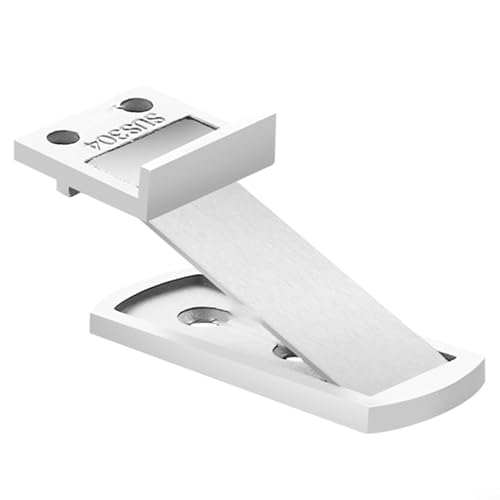 Sumsoctober Ultradünner magnetischer Türstopper mit Zinklegierung und ohne Bohren für Kollisions-Türschutz in Häusern (weiß) von Sumsoctober