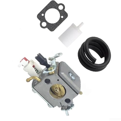 Sumsoctober Vergaser-Kit Ersatz für 503283208 für 340 345 346 350 353 Motor kompatibel mit für 503281614 für 503281812 Kettensägen-Reparaturteile, einfach zu installieren, 4 Stück, Silber von Sumsoctober