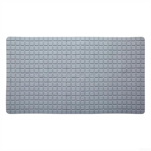 TPE Duschmatte mit starken Saugnäpfen und effizientem Drainage-Design (Grau) von Sumsoctober
