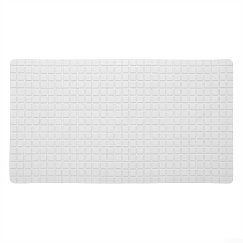 TPE Duschmatte mit starken Saugnäpfen und effizientem Drainage-Design (weiß) von Sumsoctober