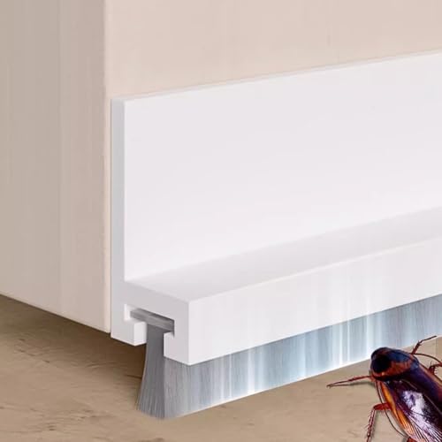 TPE-Tür-Bodennahtdichtungsstreifen zur Reduzierung von Lärm und Luftstrom, aus starkem Acryl und längengeschnittenem Design für verschiedene Türtypen (grau) von Sumsoctober