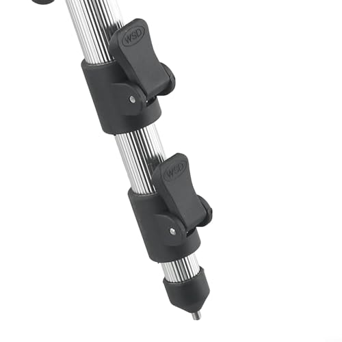 Teleskop-Angelrutenhalter, Aluminium-Stativ, Design für bis zu 7 Angelruten (B Rot) von Sumsoctober