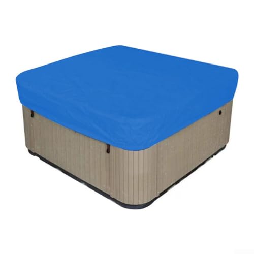 Thermo-Abdeckung für Whirlpool-Badewannen, quadratisch, staubdicht, wasserdicht, sonnenfest, mit Kordelzug zum Schutz vor Schnee, Regen, Blättern und Sonne (260 x 160 x 20 cm) von Sumsoctober