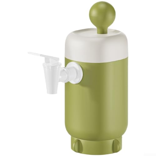 Tragbare manuelle Wasserspenderpumpe mit Luftdruckmechanismus, passend für mehrere Behältergrößen mit lebensmittelechtem Silikonschlauch für sicheres Trinkwasser (grün) von Sumsoctober