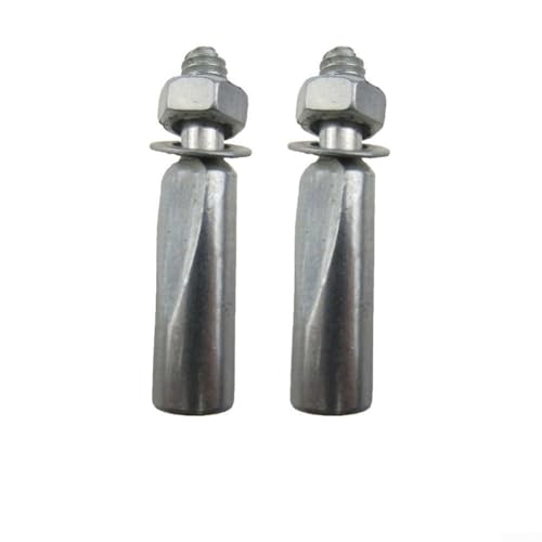 Tretlager Kurbelstifte 8 5mm/9 0mm 2 Stück Stahlkeile mit Muttern und Unterlegscheiben für Fahrrad (8,5mm) von Sumsoctober