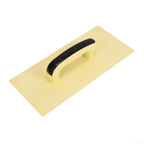 Trockenbau-Kellenbürste mit Kunststoffklinge für die Wandveredelung und Spachtelauftragung Bauwerkzeug für professionelle Ergebnisse (Gelb-S) von Sumsoctober