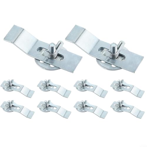 Unterbau-Waschbecken-Clips, 10 Stück, Zink-Stahl-Spülbecken-Montagehalterungen für Küche und Badezimmer, Waschtisch-Waschbecken, verstellbare und stabile Waschbeckenstütz-Hardware Unterbau-Waschbecken-Clips, 10 Stück, Zink-Stahl-Spülbecken-Montagehalterungen für Küche und Badezimmer, Waschtisch-Waschbecken, verstellbare und stabile Waschbeckenstütz-Hardware von Sumsoctober