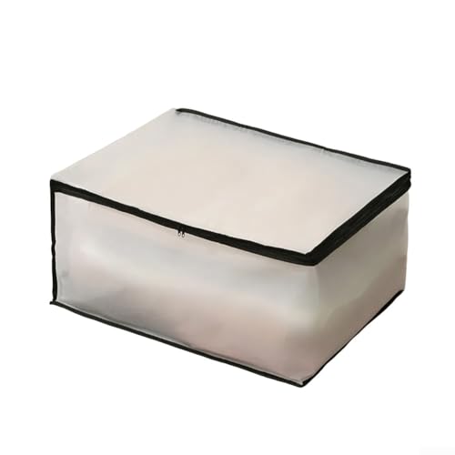 Wasserdichte PEVA-Aufbewahrungstasche für Bettwäsche und Steppdecken, großes Fassungsvermögen mit staubdichtem Schutz für organisierte Aufbewahrung (L-schwarz) von Sumsoctober