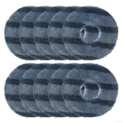 Wischtuch-Pads Ersatz für Yeedi und Eufy für Omni C20 Roboter-Staubsauger, Mikrofaser-Wischmopp-Pads, Stoff-Set mit 4 oder 10 Stück für saubere Böden (10 Stück) von Sumsoctober