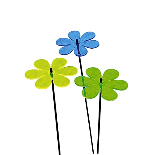Sun Catcher Garden Decor 3er Set Sonnenfänger Garten Stecker, Statuen, Figuren 75cm hohe Blumen Dekoration für Garten, Balkon oder Terrasse, Farbe:gelb/grün/Blue Sun Catcher Garden Decor 3er Set Sonnenfänger Garten Stecker, Statuen, Figuren 75cm hohe Blumen Dekoration für Garten, Balkon oder Terrasse, Farbe:gelb/grün/Blue von Sun Catcher Garden Decor