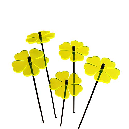 Sun Catcher Garden Decor 5 Leuchtende Sonnenfänger, 25cm große Blumen, Dekoration für Beet, Balkon und Terrasse oder als Gärtner Geschenk, Farbe:gelb Sun Catcher Garden Decor 5 Leuchtende Sonnenfänger, 25cm große Blumen, Dekoration für Beet, Balkon und Terrasse oder als Gärtner Geschenk, Farbe:gelb von Sun Catcher Garden Decor