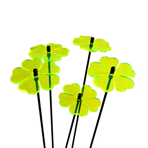 Sun Catcher Garden Decor 5 Leuchtende Sonnenfänger, 25cm große Blumen, Dekoration für Beet, Balkon und Terrasse oder als Gärtner Geschenk, Farbe:grün Sun Catcher Garden Decor 5 Leuchtende Sonnenfänger, 25cm große Blumen, Dekoration für Beet, Balkon und Terrasse oder als Gärtner Geschenk, Farbe:grün von Sun Catcher Garden Decor