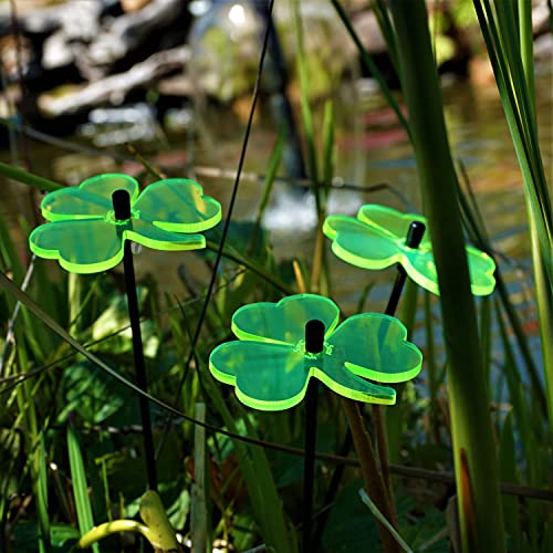 Sun Catcher Garden Decor Sonnenfänger Set 3 kleinen leuchtenden Kleeblättern. Besondere Garten Dekoration für Garten, Balkon oder Terrasse, Farbe:Fluorescent Green Sun Catcher Garden Decor Sonnenfänger Set 3 kleinen leuchtenden Kleeblättern. Besondere Garten Dekoration für Garten, Balkon oder Terrasse, Farbe:Fluorescent Green von Sun Catcher Garden Decor