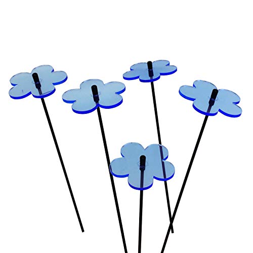 Sun Catcher Garden Decor Sonnenfänger Set aus 5 kleinen leuchtenden Blumen. Besondere Garten Dekoration für Garten, Balkon oder Terrasse, Farbe:blau Sun Catcher Garden Decor Sonnenfänger Set aus 5 kleinen leuchtenden Blumen. Besondere Garten Dekoration für Garten, Balkon oder Terrasse, Farbe:blau von Sun Catcher Garden Decor