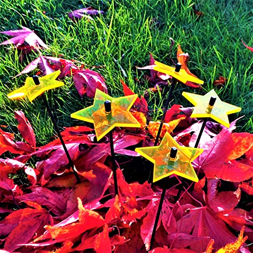 Sun Catcher Gartendekoration Ornamente Leuchtende Sterne 5er Set dekorative Gartenpfähle 25cm Hoch Tolles Feier Gärtner Geschenk, Farbe:gelb Sun Catcher Gartendekoration Ornamente Leuchtende Sterne 5er Set dekorative Gartenpfähle 25cm Hoch Tolles Feier Gärtner Geschenk, Farbe:gelb von Sun Catcher Garden Decor