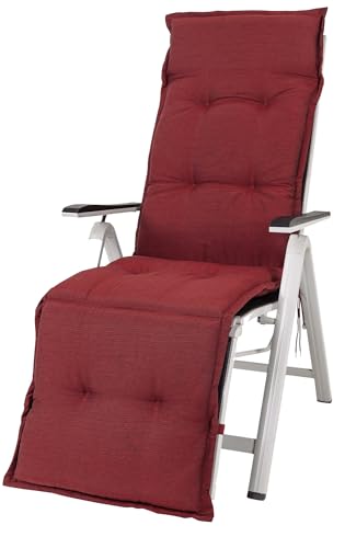 50318-300 Sun Garden Auflage Relaxliege Naxos dunkelrot 174x50x6 cm Sitzpolster (ohne Stuhl) von Sun Garden