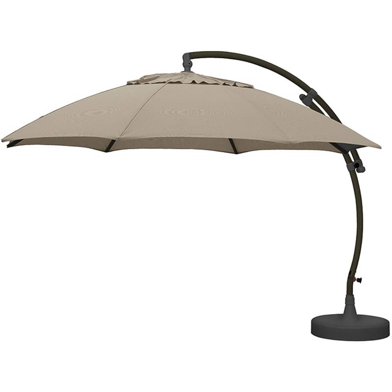 Sun Garden Ampelschirm Easy Sun KD Ø 375 cm Anthrazit Taupe von Sun Garden