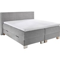 Boxspringbett mit Bettkasten Donau grau 140x200 von Sun Garden