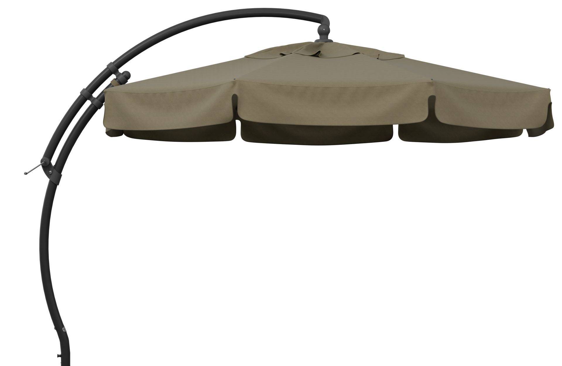 Sun Garden Easy Sun TM Ampelschirm 350 cm - anthrazit M06 taupe B056 Sun Garden Easy Sun TM Ampelschirm 350 cm - anthrazit M06 taupe B056 von Sun Garden