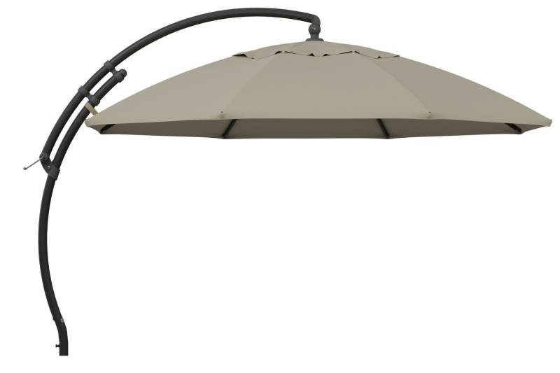 Sun Garden Easy Sun TM Ampelschirm 375 cm - anthrazit M06 beige B054 Sun Garden Easy Sun TM Ampelschirm 375 cm - anthrazit M06 beige B054 von Sun Garden