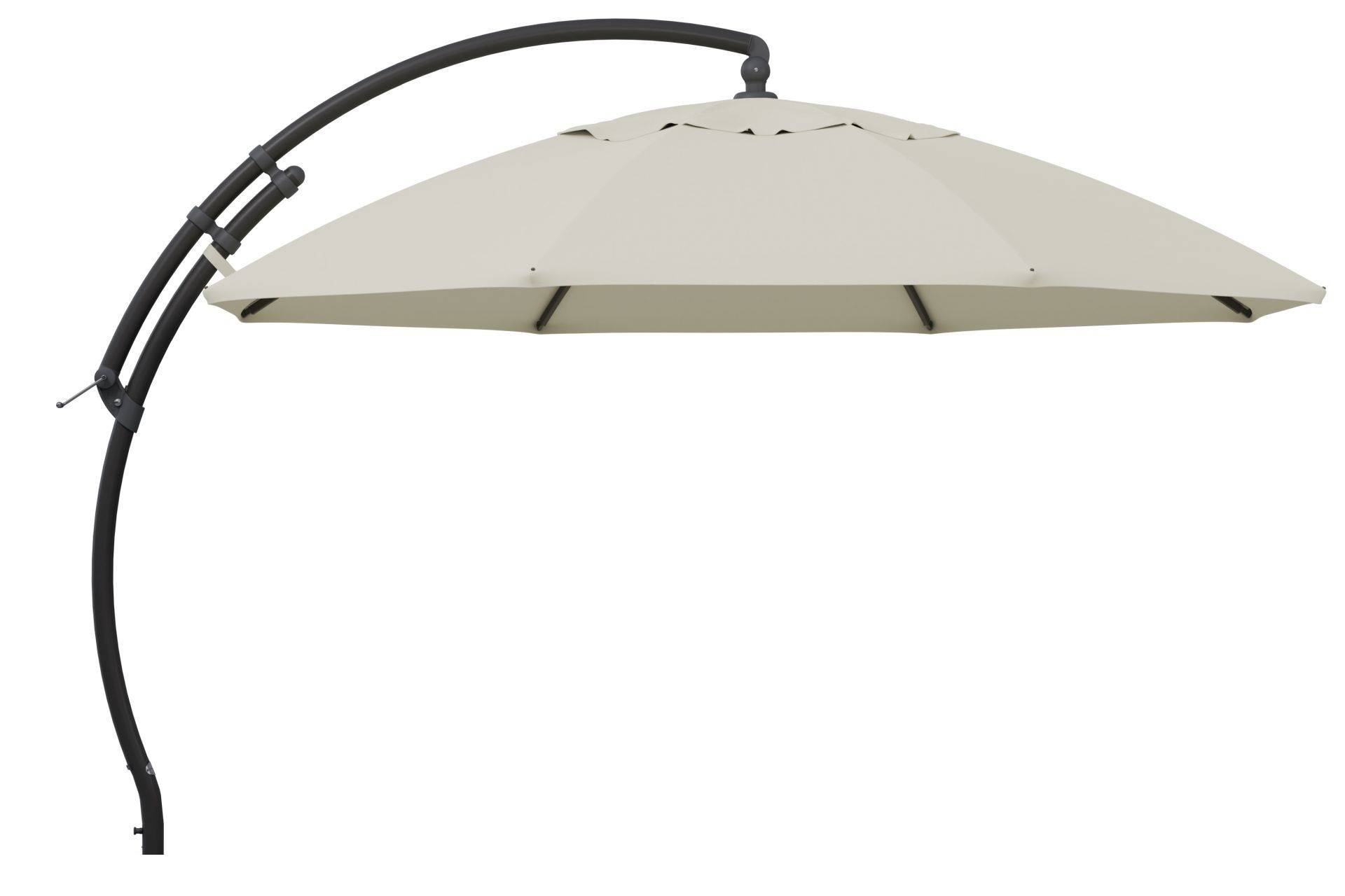 Sun Garden Easy Sun TM Ampelschirm 375 cm - anthrazit M06 hellbeige B064 Sun Garden Easy Sun TM Ampelschirm 375 cm - anthrazit M06 hellbeige B064 von Sun Garden