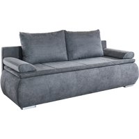 Sun Garden Lenon Schlafsofa 207x94x90 cm mit Stauraumfunktion und Kissen Grau von Sun Garden