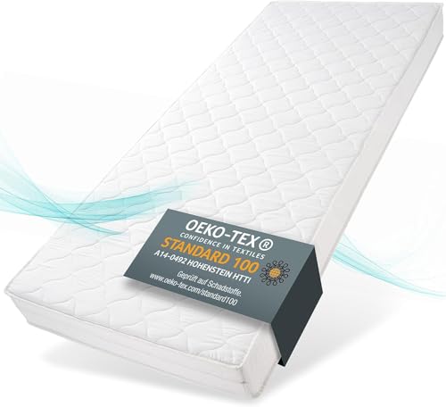 Sun Garden Matratze 90x200 cm H3 I Ortho-Primo I Oeko Tex 100 Zertifiziert I Bezug bis zu 40 °C waschbar I 14 cm Komfortschaumkern I Versteppung mit Polyester-Klimafaser Sun Garden Matratze 90x200 cm H3 I Ortho-Primo I Oeko Tex 100 Zertifiziert I Bezug bis zu 40 °C waschbar I 14 cm Komfortschaumkern I Versteppung mit Polyester-Klimafaser von Sun Garden