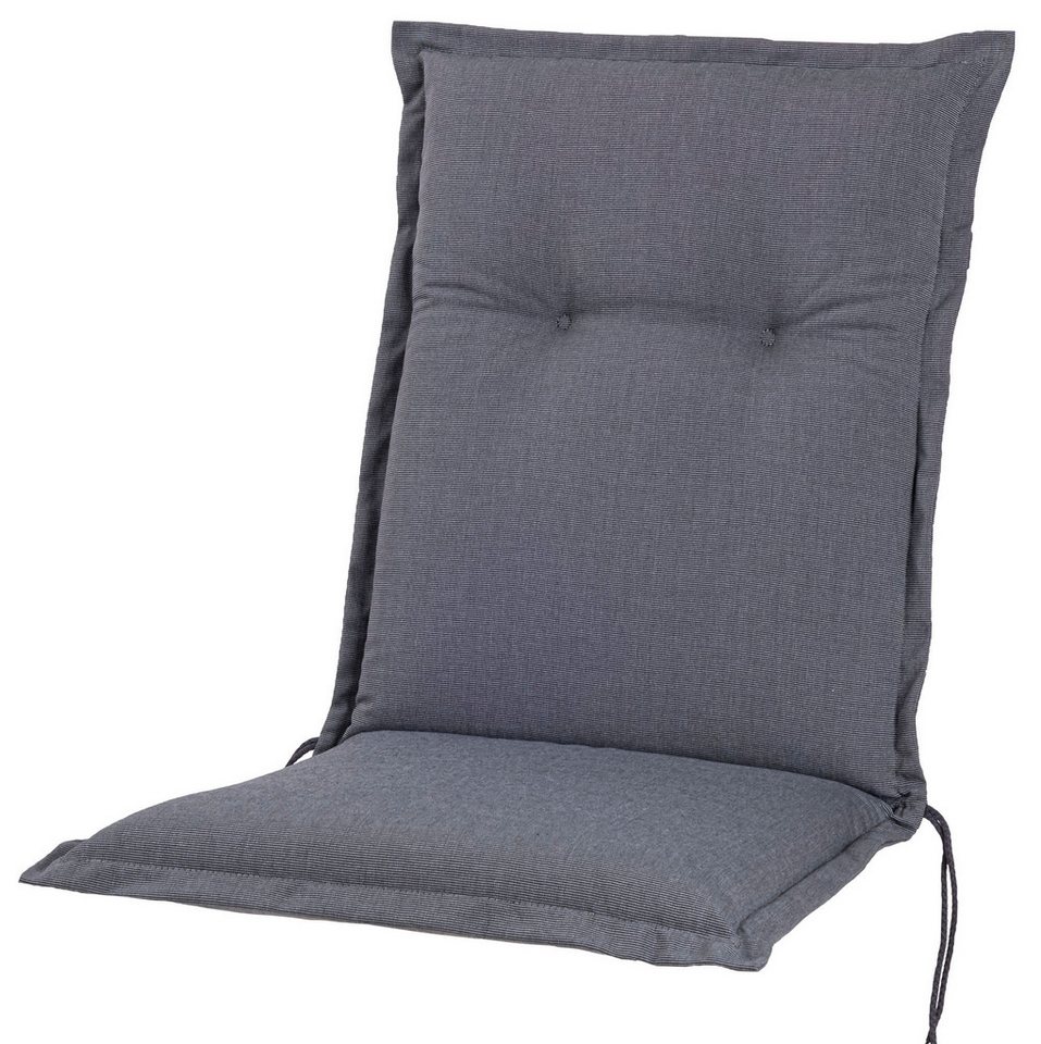 Sun Garden Sesselauflage Mittellehner Florence 50089-51 grau meliert 108x49x8 cm KETTtex von Sun Garden
