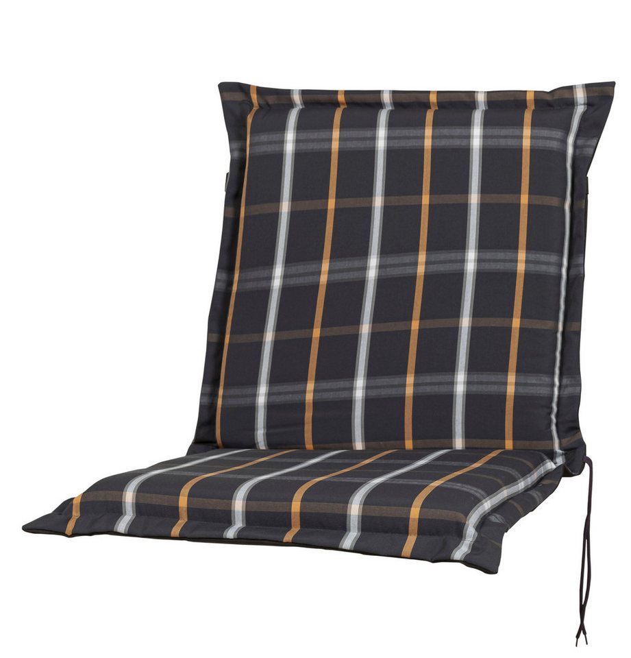 Sun Garden Sesselauflage Niederlehner Georgia 90822-705 anthrazit-grau kariert 98x53x8 cm SG von Sun Garden