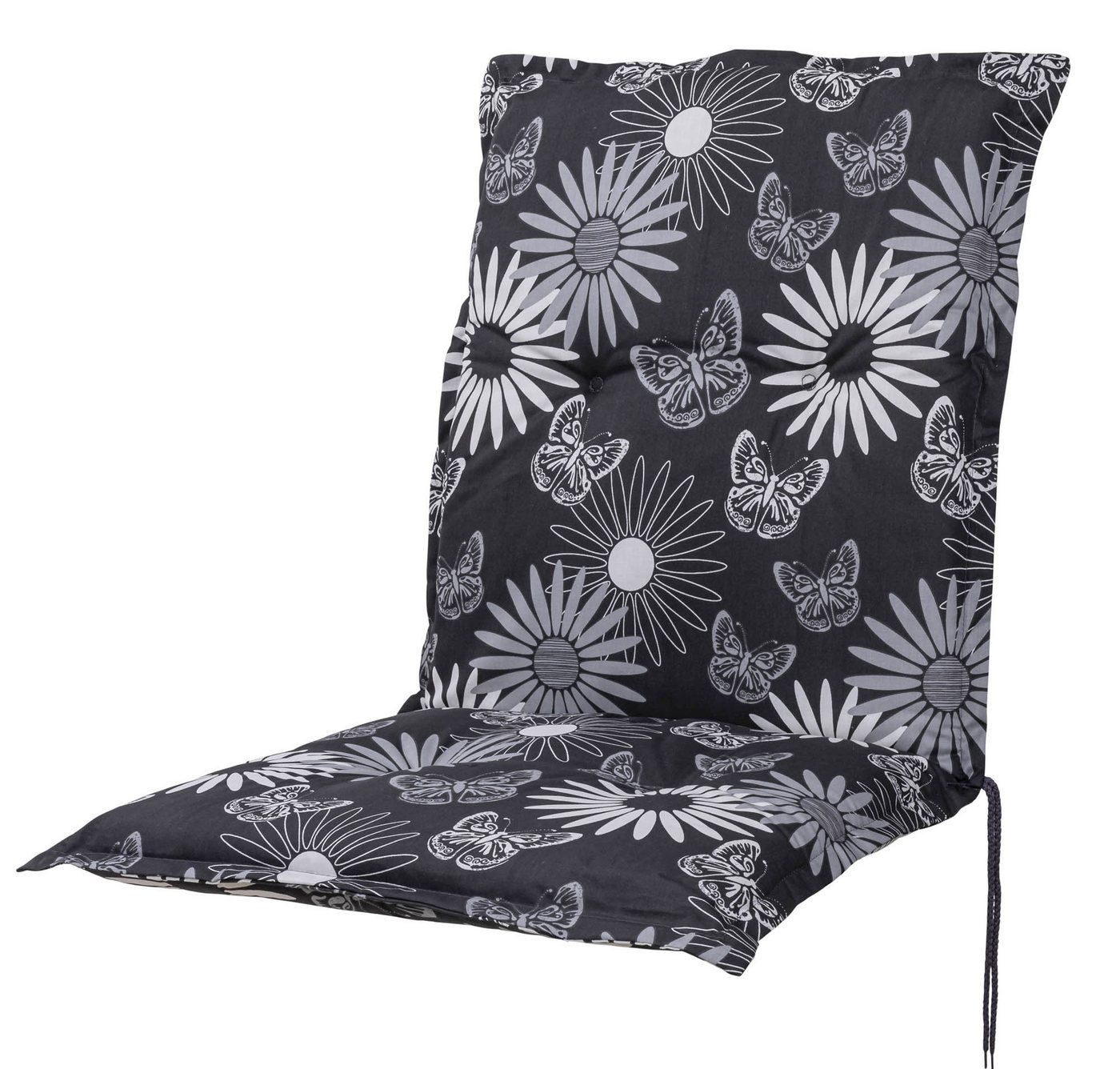 Sun Garden Sesselauflage Niederlehner Naxos 30440-700 schwarz-grau-beige 100x49x6 cm Sun Garden von Sun Garden