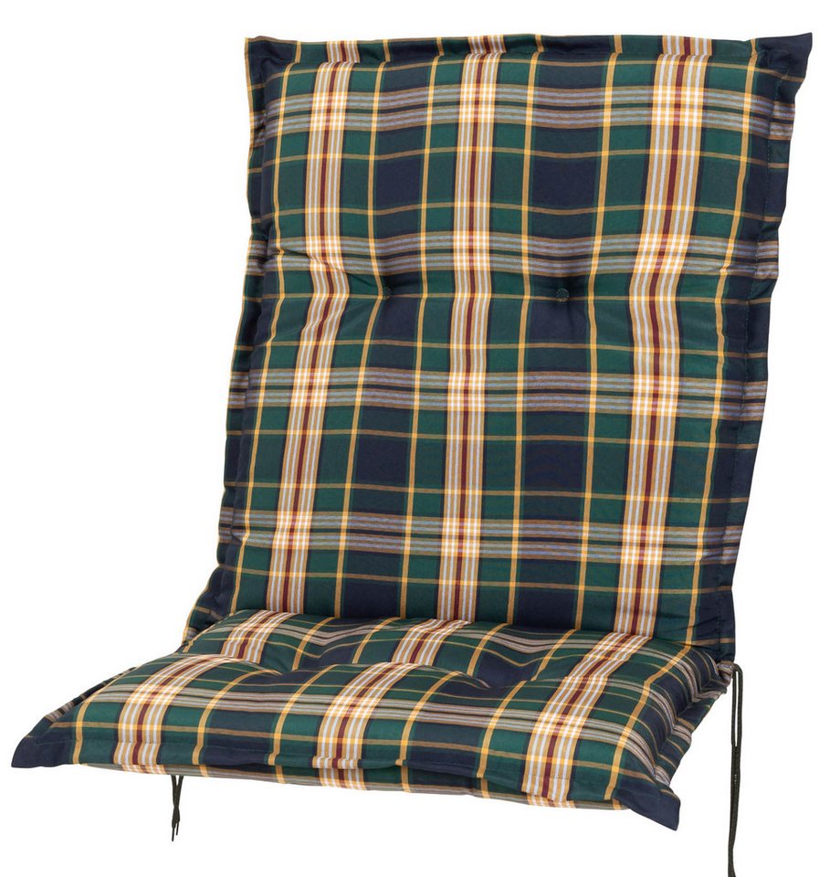 Sun Garden Sesselauflage Niederlehner Prato/Sylt B 7179-1 grün-blau kariert 103x50x8 cm SG von Sun Garden