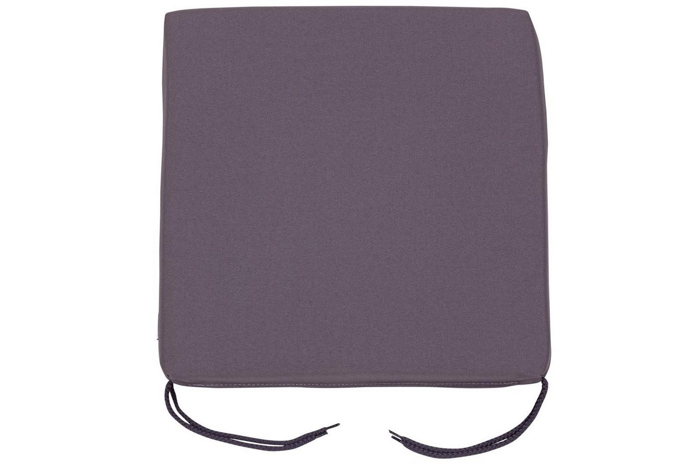Sun Garden Polsterauflage Sitzkissen Hocker Barga 50234-704 grau 38x38x4 cm Sun Garden, (1 St), mit Bindebändern von Sun Garden