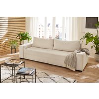 Sun Garden SO210/TRIER Schlafsofa mit Stauraumfunktion und Kissen Cord natur von Sun Garden