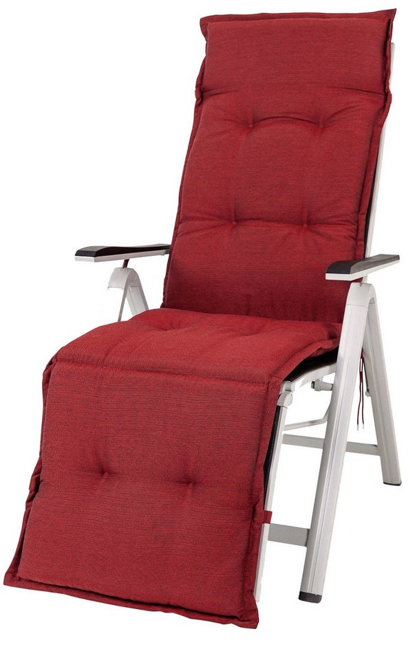 Sun Garden Sesselauflage Relaxliege Naxos 50318-300 dunkelrot 174x50x6 cm Sun Garden von Sun Garden