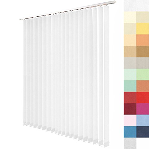 Sun World Lamellenvorhang nach Maß, Vertikal Lamellen Jalousien auf Maß vertikal Lamellen Maßanfertigung Vertikaljalousie Schiebevorhang ohne Deckenschiene (Natur, Höhe: 200cm x Breite: 200cm) von Sun World