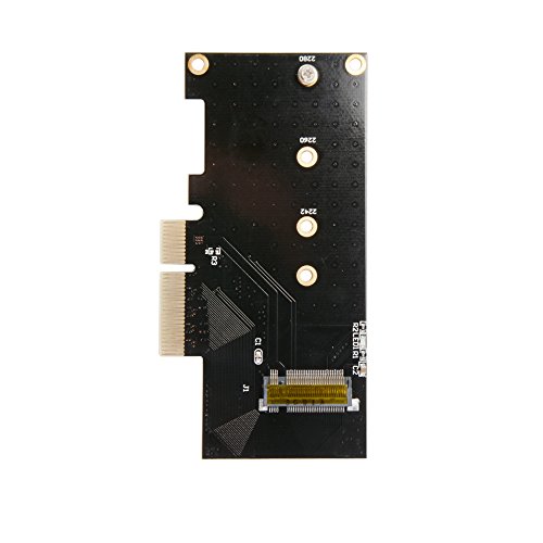 Sun3drucker M.2 PCI-E NVMe Adapter Card to PCI-E 3.0 x4 SSD M Key SDD Converter Card for XP941 SM951 M6E PM951 950 SSD von Sun3drucker