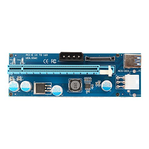 Sun3drucker USB3.0 PCI-E Express 1x to 16x Extender Riser Card Adapter with SATA 6Pin Power Cable for Bitcoin Sun3drucker USB3.0 PCI-E Express 1x to 16x Extender Riser Card Adapter with SATA 6Pin Power Cable for Bitcoin von Sun3drucker