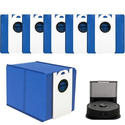 SunDiss 6 Pack 6L Einweg-Staubbeutel, kompatibel mit bObsweep UltraVision und UltraVision Pet Selbstentleerer Roboterstaubsauger, Ersatz-Staubsaugerbeutel, Ersatz-Staubteil von SunDiss