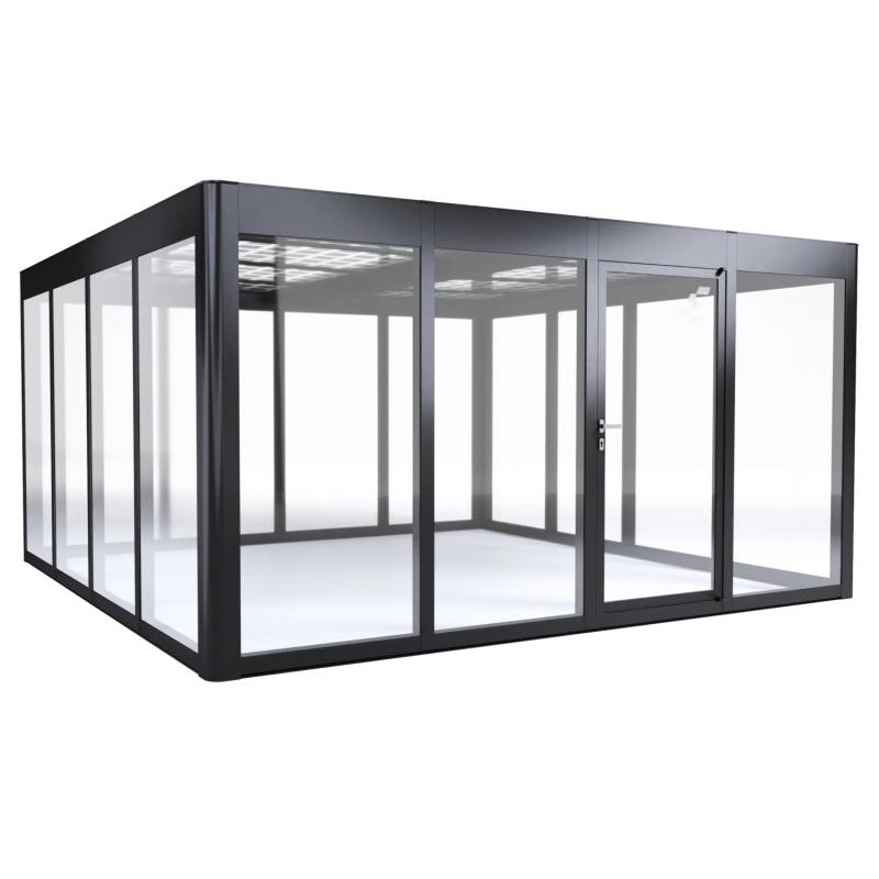 SunElements Gartenhaus SunGarden Energy 4.4 Anthrazit-Metallic 19,6 m² von SunElements