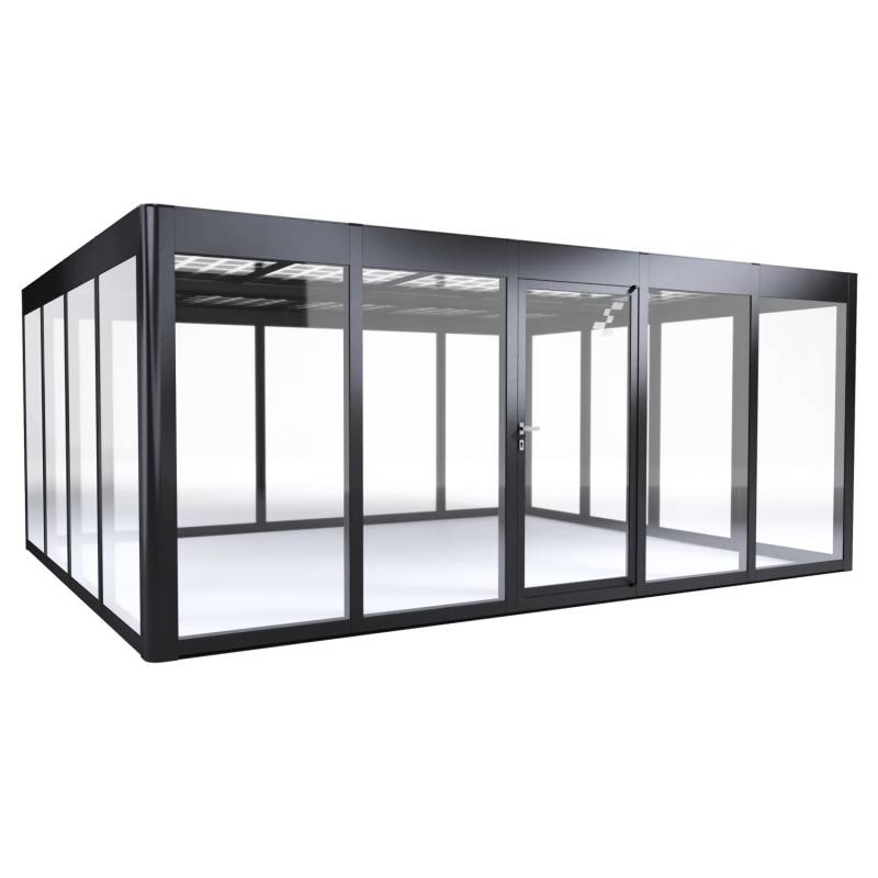 SunElements Gartenhaus SunGarden Energy 5.4 Anthrazit-Metallic 24,2 m² von SunElements
