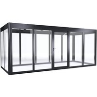 SunElements Gewächshaus »Infinity 5.2«, BxHxT: 548 x 229 x 233 cm, UV-beständig, winterfest - silberfarben von SunElements