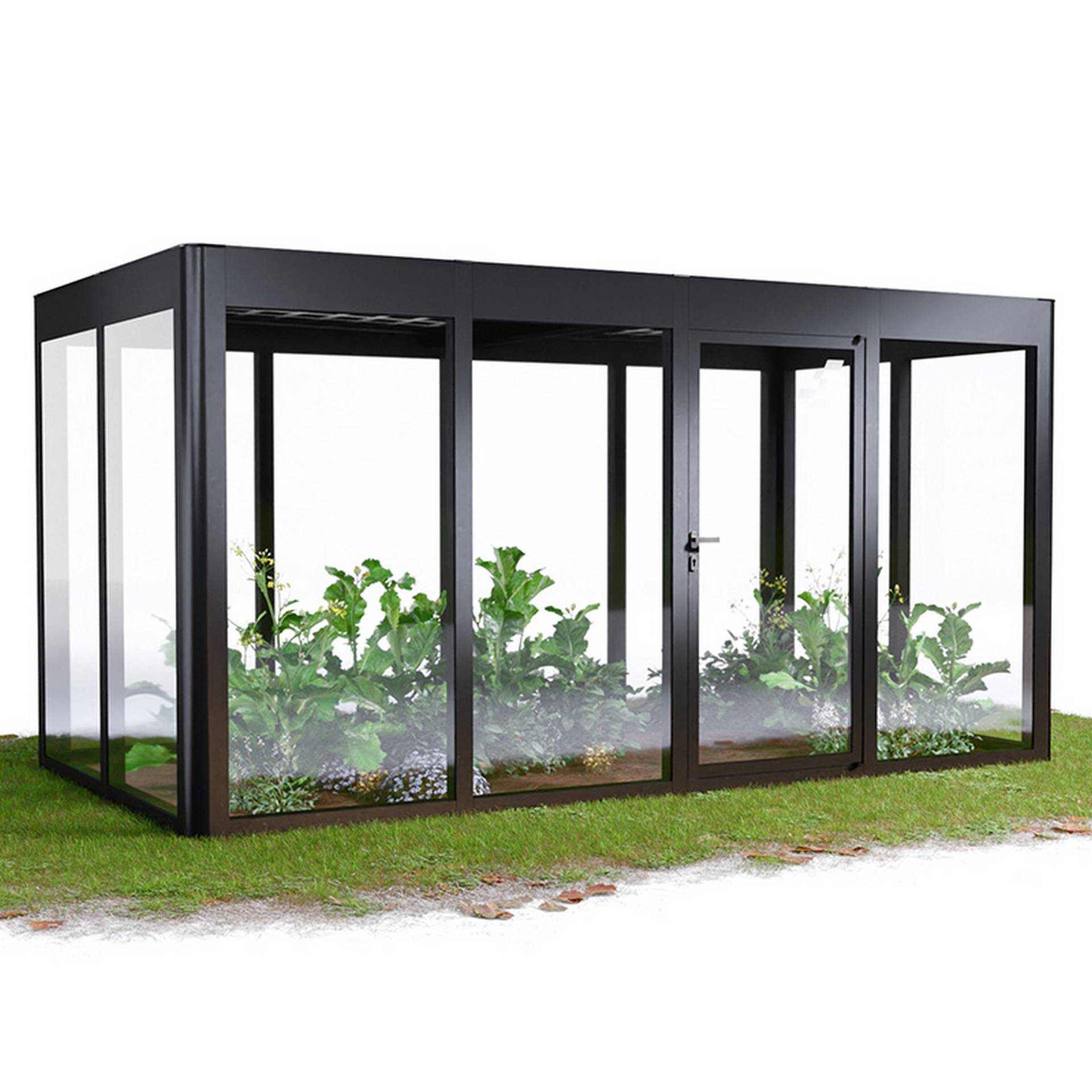 SunElements Gewächshaus 'SunGarden Energy 4.2' 443 x 233 cm mit 6 mm Acrylglas Solardach anthrazit-metallic SunElements Gewächshaus 'SunGarden Energy 4.2' 443 x 233 cm mit 6 mm Acrylglas Solardach anthrazit-metallic von SunElements