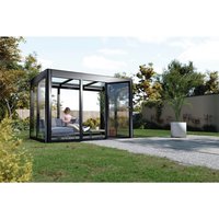 SunElements Gewächshaus »SunGarden Infinity 2.1«, BxHxT: 233 x 229 x 128 cm, anthrazit-metallic - grau von SunElements