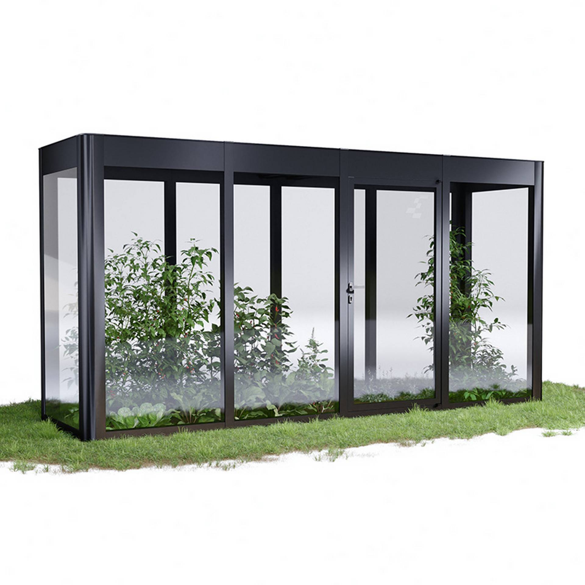 SunElements Gewächshaus 'SunGarden Infinity 4.1' 443 x 128 cm mit 6 mm Acrylglas anthrazit-metallic SunElements Gewächshaus 'SunGarden Infinity 4.1' 443 x 128 cm mit 6 mm Acrylglas anthrazit-metallic von SunElements