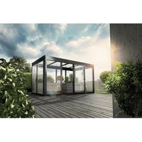 SunElements Gewächshaus »SunGarden Infinity 4.2«, BxHxT: 443 x 229 x 233 cm, anthrazit-metallic - grau von SunElements