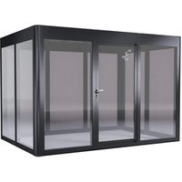SunElements Gewächshaus »SunGarden Power 3.2«, BxHxT: 338 x 229 x 233 cm, anthrazit-metallic - grau von SunElements