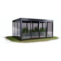 SunElements Gewächshaus »SunGarden Power 4.3«, BxHxT: 443 x 229 x 338 cm, anthrazit-metallic - grau von SunElements